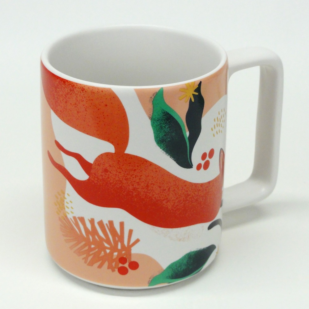 Starbucks 2019 Red Fox Holiday Collection 12oz Ceremic Coffee Mug Cup New - Picture 2 of 8